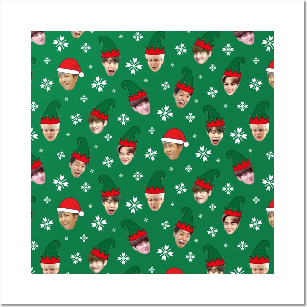 BTS's derp XMAS. Wall Art by Duckieshop